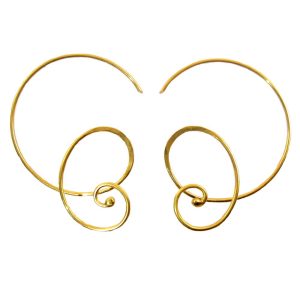 Curly Hoops. Curly earrings