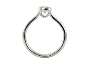 Hiding Heart engagement ring.