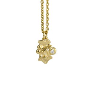 Summer Garden pendant with flower and butterfly